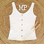 Top Blanco Botones